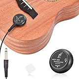 OTraki PiezoTonabnehmer Mini Piezo Pickup Kontakt Mikrofon Transducer mit 6,35mm Ausgangstecker für...