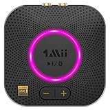 1Mii B06S+ Bluetooth 5.2 Empfänger, HiFi Audio Adapter mit LDAC, Lautstärkeregelung, aptX HD & Low...