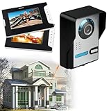 TESUGN Video Türsprechanlage, Türklingel mit Kamera und 7''Monitor, Video Türsprechanlage...