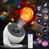 Charmofun Sternenhimmel Projektor mit Fernbedienung, 13 in 1 Planetarium Projektor mit 15 Songs,...