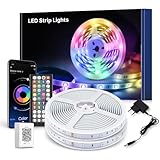 Macchiatto LED streifen 30m,Bluetooth RGB LED Strip mit Fernbedienung und APP,Musik Sync,...