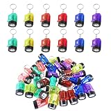 Indrnif 30Stück Mini Taschenlampe Schlüsselanhänger Klein Kindertaschenlampe 4cm LED Mini...