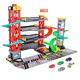 Dickie Toys - 4-stöckiges Parkhaus für Kinder ab 3 Jahre (87x52 cm) mit Zubehör - große...