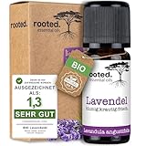 rooted.® BIO Lavendelöl 10ml [100% NATURREIN] - Echter Lavendel - Lavandula angustifolia -...