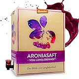 Langlebenhof Aronia Direktsaft, Muttersaft, [100% Demeter und Bio] 3 Liter Box, Der Milde'...