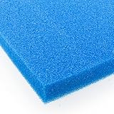 Pondlife Filterschaum blau 50x50x3 cm PPI 20 mittel, Filtermatte Teich und Aquarium, zuschneidbar,...