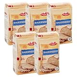 BIELMEIER KÜCHENMEISTER Brotbackmischung Bauernbrot 5 x 500 g I Brotbackmischungen für...