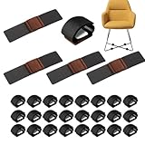 Stuhlgleiter Freischwinger, 24 Stück Stuhlbeinschoner Filzgleiter Selbstklebend, Filzgleiter Für...
