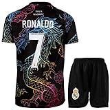 KISRAS Madrid Kinder Trikot #7 No Sonderdesign Limitierte Auflage Fußball Trikot Shorts Kinder und...