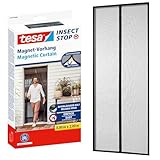 tesa Magnetvorhang selbstschließend - Insektenschutzvorhang mit Magneten für Balkon- und...