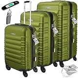 KESSER® 3tlg. Hartschalenkofferset Hartschalenkoffer Reisekoffer Set Trolley Koffer Inkl....