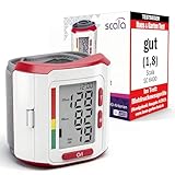 scala SC 6400 rot Handgelenk Blutdruckmessgerät – Präziser Blutdruckmesser mit WHO-Indikator &...