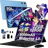 Tablet 10 Zoll Android Octa-Core 22GB RAM + 128GB ROM ( 2TB TF ), Widevine L1, 5G+2.4G WiFi, GMS, BT...