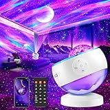 Sternenhimmel Projektor, 300-Lichtmodi Aurora Lampe Galaxy Projector, 15 White Noise | Bluetooth...
