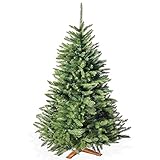 Künstlicher Weihnachtsbaum in Premium Qualität mit FSC-zertifiziertem Holzständer – Naturgetreu...