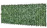 Künstliche Hecke, 2 m x 1 m, Sichtschutzzaun für Garten, 90 % Schattierungsrate, ideal für...