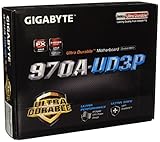 Gigabyte GA-970A-UD3P Mainboard Sockel AM3+ (ATX, AMD 970/SB950, 6X SATA III, 4X DDR3-Speicher,...