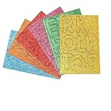Hoement 156 Stück Teiliges Moosgummi Buchstaben Selbstklebend mit Glitzer Schaumstoff Alphabet...