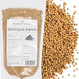 Ganze Senfkörner Naturbelassen 1 kg – Weiße Senfsamen Ideal zum Einlegen, Würzen und Kochen –...