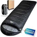EXPLORER® EF-200 XXL Deckenschlafsack -18°C +3°C [400GSM] Schlafsack Gäste Decke 3-4...