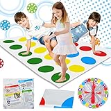 Twister Spiel für Kinder & Erwachsen, Twister Spiel ab 6 Jahre, Kindergeburtstag Spiele, Outdoor...