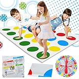 Twister Spiel für Kinder & Erwachsen, Twister Spiel ab 6 Jahre, Kindergeburtstag Spiele, Outdoor...