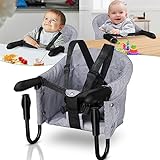 Gimisgu Baby Tischsitz Portable Faltbar Hochstuhl Sitzerhöhung mit Transportbeutel, Babystuhl...