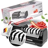 AUSTEIN® Diamant Messerschärfer elektrisch TG2202 - Der 3 Phasen Messerschleifer mit 15 Grad und...
