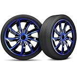 Radkappen 16 Zoll Radzierblenden 4er Set passend für alle Stahlfelgen - Einstellbarer...