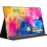Yodoit Portable Monitor, 15,6 Zoll 1920 x 1080P FHD Tragbarer IPS-Display mit USB Typ C & HDMI...