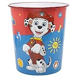 Stor Papierkorb fürs Kinderzimmer aus Kunststoff Zeichentrickfiguren Motiv Ø21cm,...