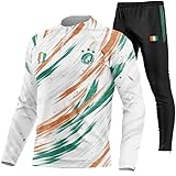 UNITIF Trainingsanzug, Elfenbeinküste, CI-347, langärmlig, mit Hose, Schwarz, Personalisierbar,...