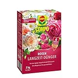 COMPO Rosen Langzeit-Dünger für alle Arten von Rosen, Blütensträucher sowie Schling- und...
