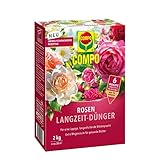 COMPO Rosen Langzeit-Dünger für alle Arten von Rosen, Blütensträucher sowie Schling- und...