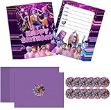 GiantGo 12 PCS K pop Hunters Einladungskarten Kindergeburtstag mit Umschlag, Hunters...
