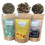 Mrs. Tea Bestseller Bundle | Mango Mania 70 g, Earl Grey Deluxe 80 g und China Jasmin | Weißer Tee,...