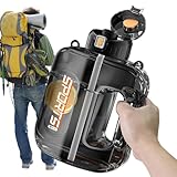 Sportflasche für Fitnessstudio, Outdoor-Trinkflasche, 1500 ml, für Wandern, Fitnessstudio,...