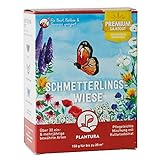 Plantura Schmetterlingswiese, 150 g, Premium-Saatgut, EIN- & mehrjährige Blumenmischung für Beet &...