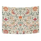 Oyihfvs William Morris 152,4 x 101,6 cm Vintage-Wandteppich, Blumen- und Vogelmuster, für...