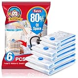 BoxLegend Vakuumbeutel 6 Stück 2 Jumbo 100x80cm + 2 Groß 80x60cm + 2 Kleine 60x40cm...