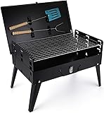 Barbecue Grill Holzkohlegrill Grill Outdoor Picknick Tragbarer Grill Koffergrill Koffergrill...