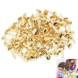 100 Stück Musterbeutelklammern, Musterklammern, Rundkopfklammern, Metall Rundkopfklammern,...