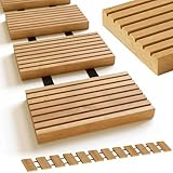 holz4home® Rollweg aus Lärche 25 cm I Holzweg Gartenweg zum Ausrollen I Witterungsbeständig,...