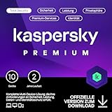 Kaspersky Premium Total Security 2024 | 10 Geräte | 2 Jahre | Anti-Phishing und Firewall |...