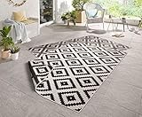 NORTHRUGS In- und Outdoor Teppich Malta 160x230cm - Wendeteppich Wetterfest Modernes Geometrisches...