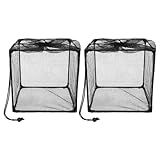 CIYODO 2 Stück Teichfilter Pumpenbarriere Netzbeutel Schwarzer Anti Verstopfungs Würfelfilter...