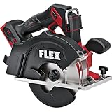 FLEX Akku Metall-Handkreissäge 18 V (CSM 57 18-EC C, Akku 18 V, Schnitttiefe 57 mm, 150 mm, max....