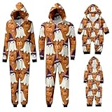 Strampler-Set mit Kapuze Baby Halloween Day Hooded Zipper Comfy Jumpsuit Romper Family Home...