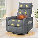 Srfzluxy Fernsehsessel Massagesessel mit Liegefunktion, Relaxsessel mit Wärme und Massage,...