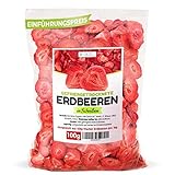 GEFRIERGETROCKNETE ERDBEEREN, 100g Früchte in Scheiben, 100% Trockenfrüchte - natürlich und ohne...